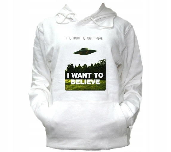 

XL Bluza Kaptur Męska Archiwum X Want To Believe