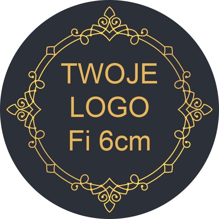 

Naklejki Z Logo Twojej Firmy etykiety 6cm 500 szt