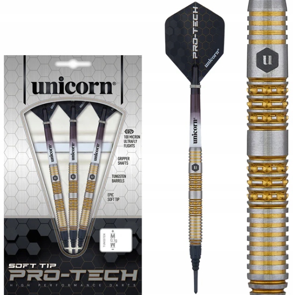 Lotki Rzutki Dart Unicorn Pro-Tech 6 90% Wolfram 18g
