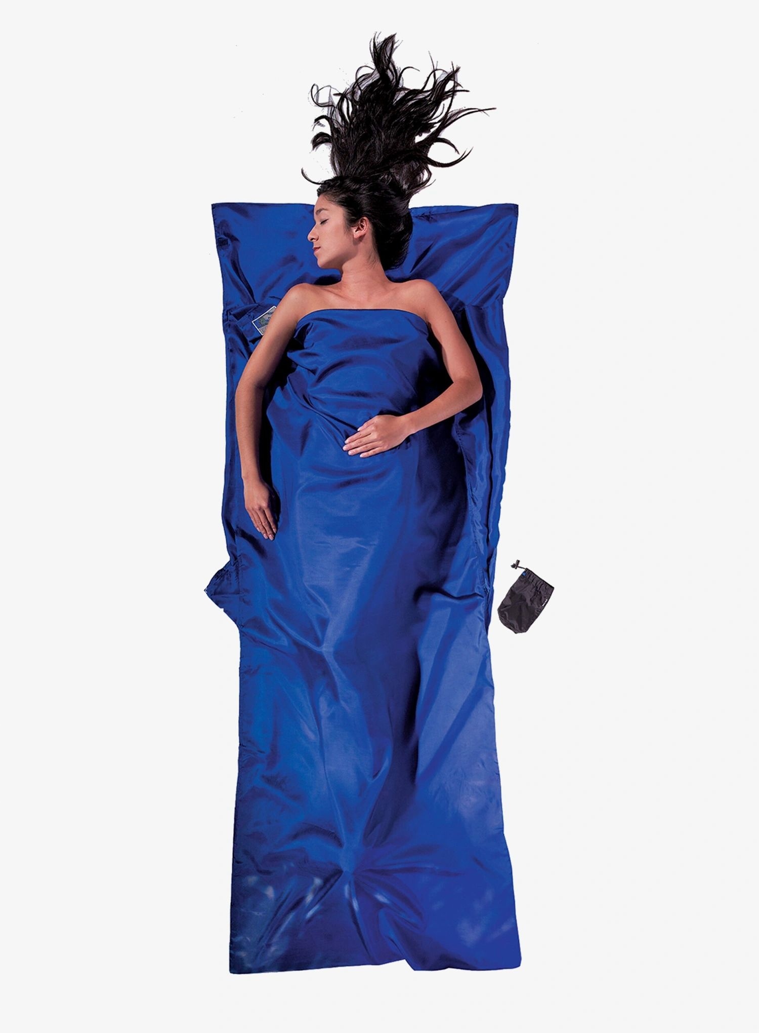 Vložka do spacáku Cocoon TravelSheet Silk ultramarínově modrá