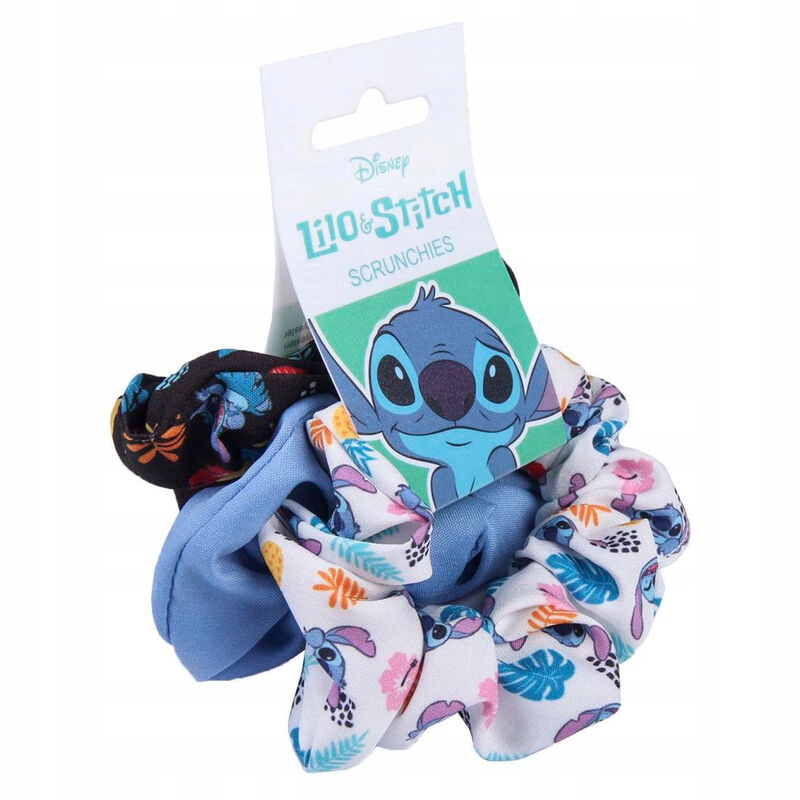 DISNEY LILO & STITCH zestaw 3 gumki do włosów, scrunchies