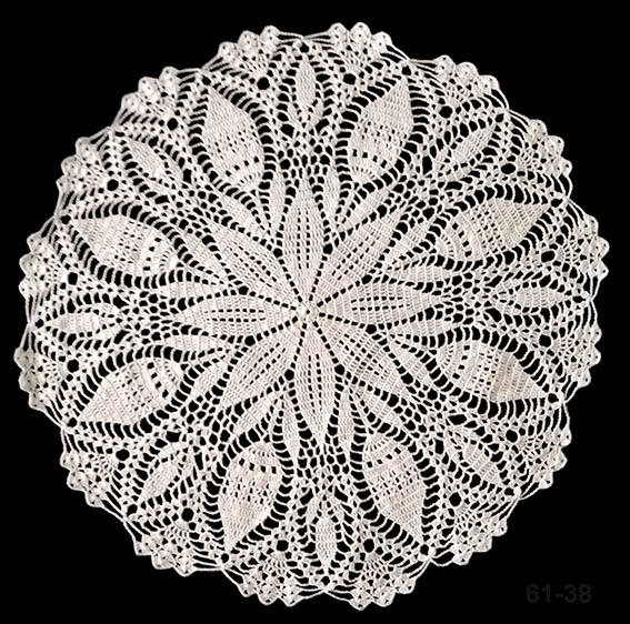 Ubrousek háček, krajka, ruční práce 38 Cm