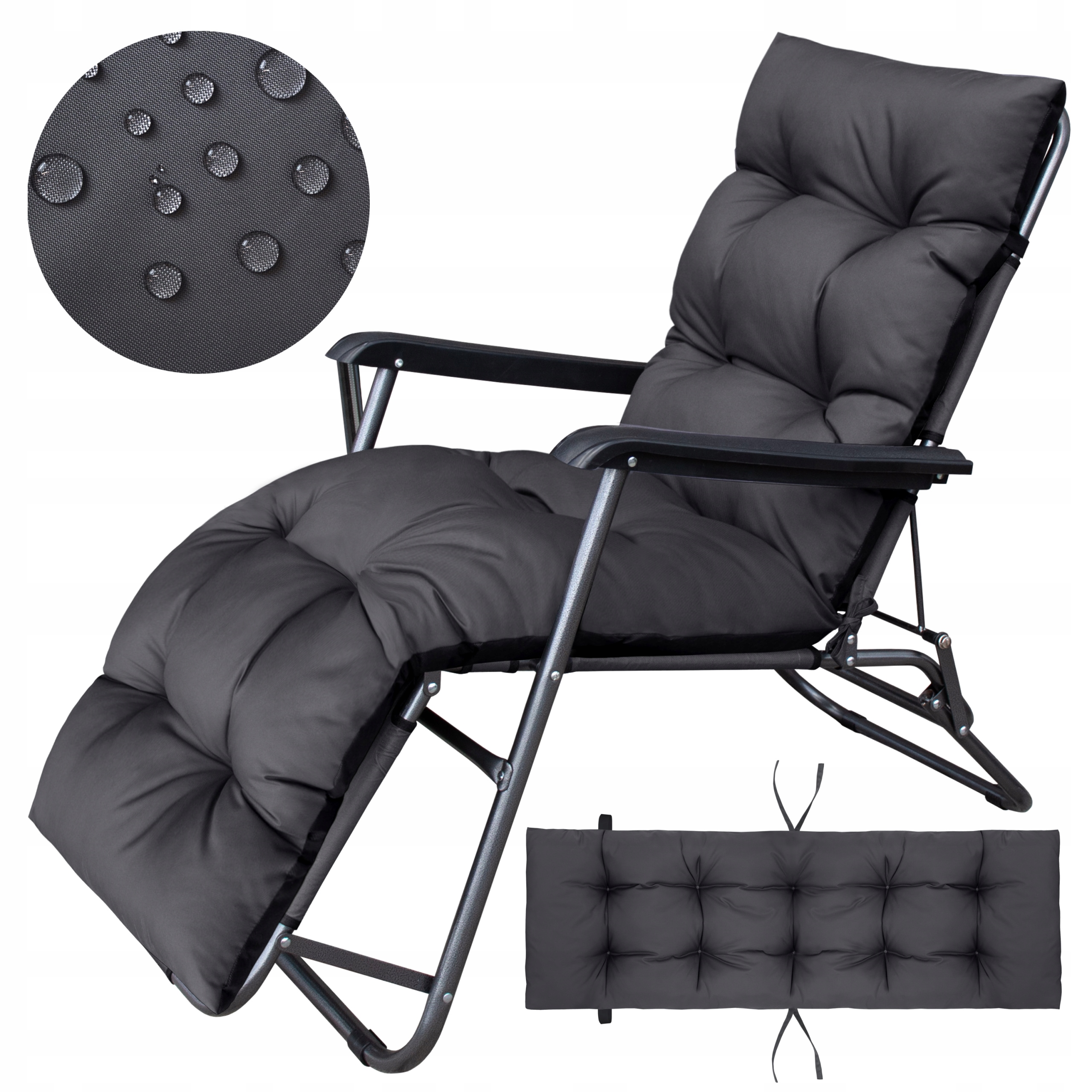 PODUSZKA NA LEŻAK OGRODOWY WODOODPORNA SIEDZISKO DO HUŚTAWKI OGRODOWEJ