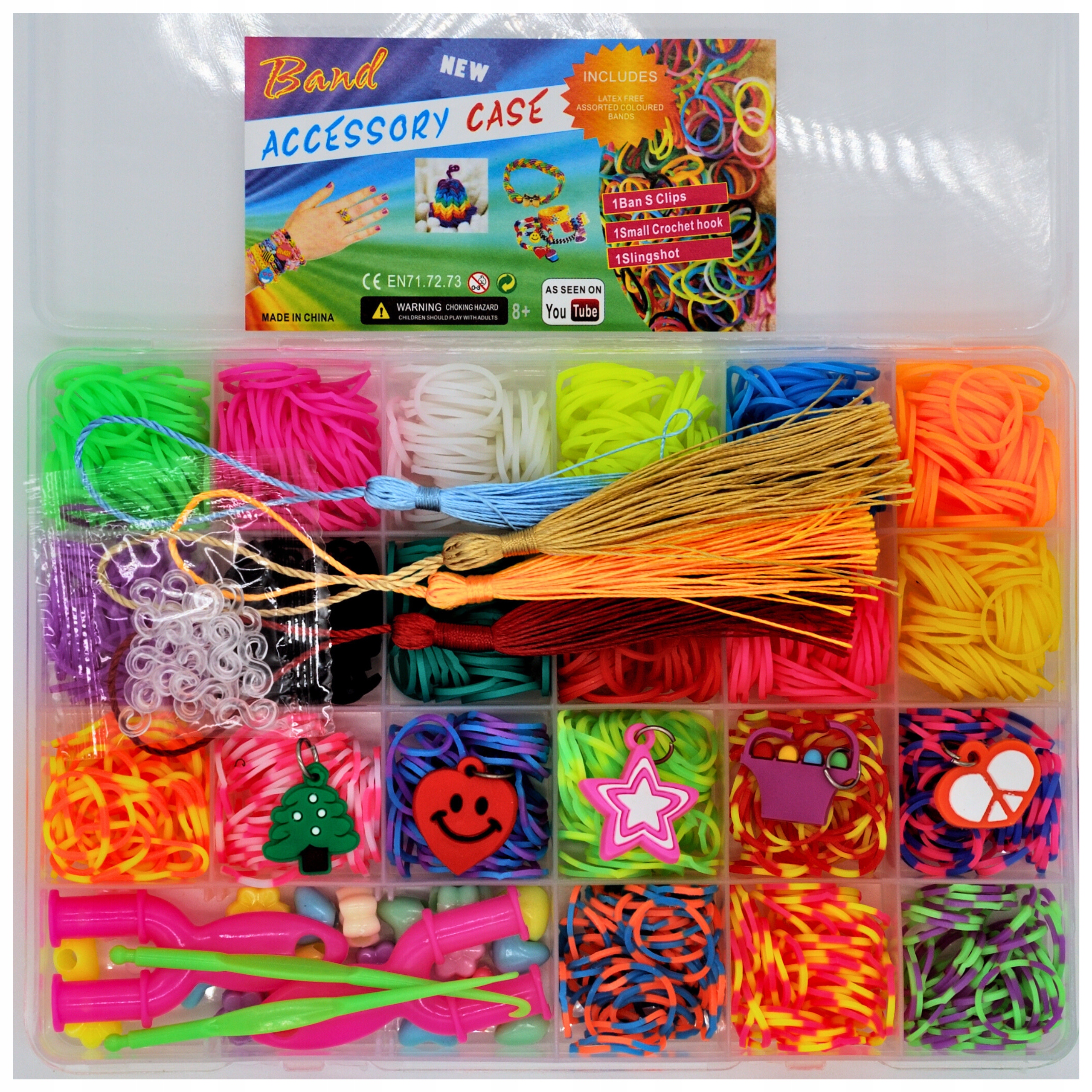 GUMKI DO ROBIENIA BRANSOLETEK BIŻUTERII KORALIKI LOOM BANDS PREZENT ZESTAW Kod producenta Zestaw do robienia branzoletek z gumek