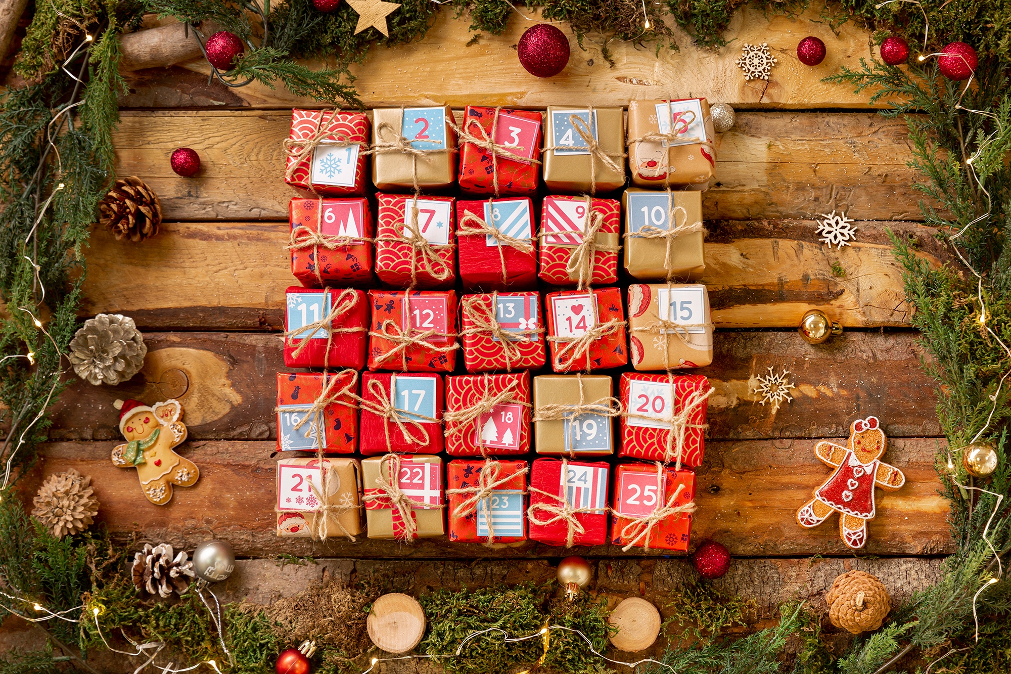 NAKLEJKI ŚWIĄTECZNE ADWENTOWY KALENDARZ 42 10x10 Kod producenta ad10-42