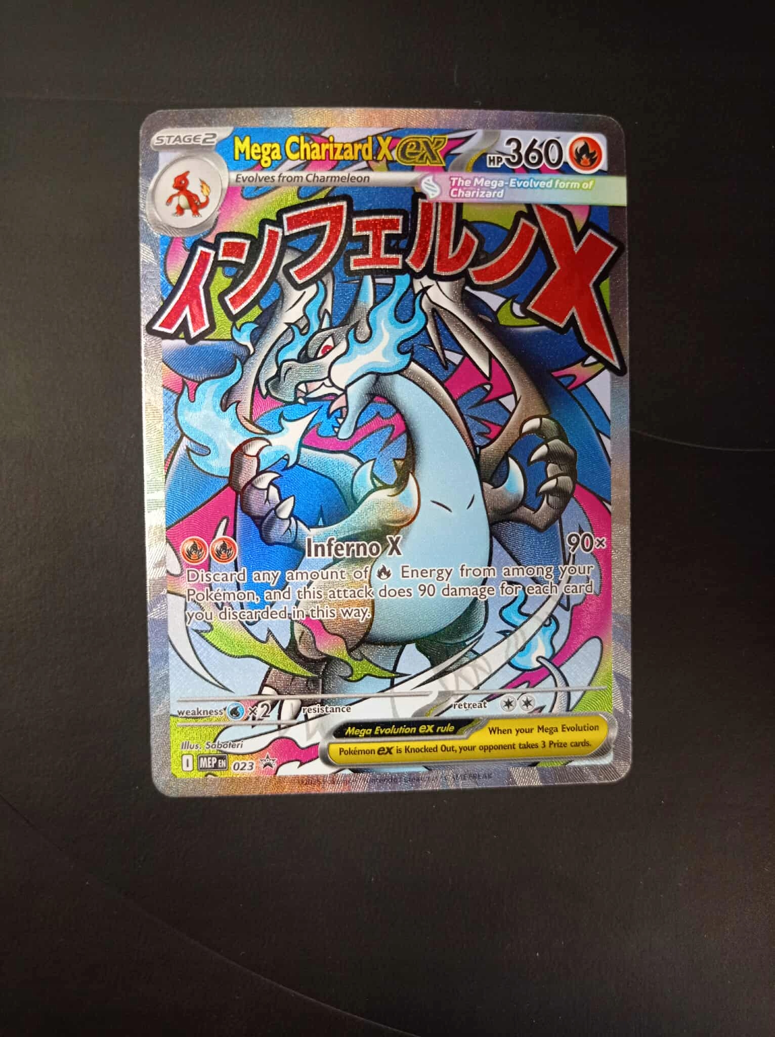 Pokemon TCG Ognisty - Mega Charizard X ex (MEP 023) - Stan: Nowy