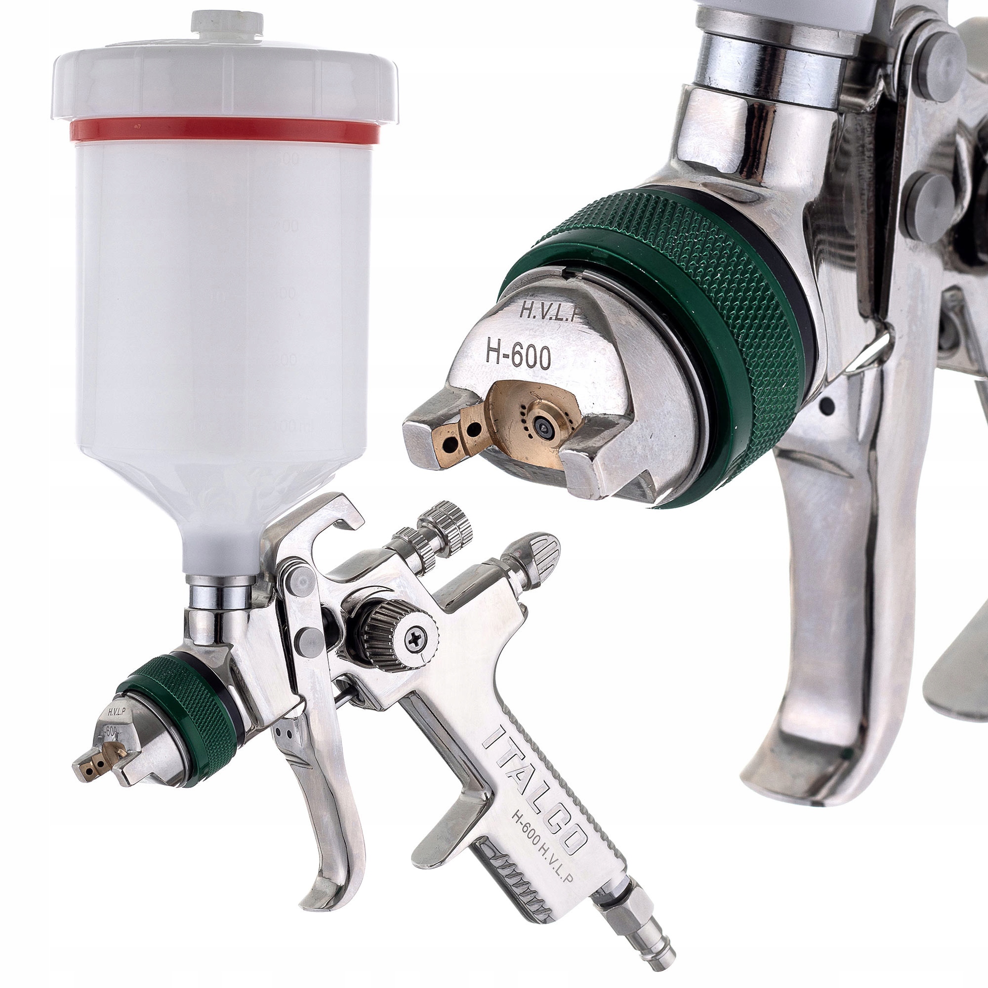 Lakovacia pištoľ Italco Hvlp tryska 1,8 mm Nádrž 600 ml