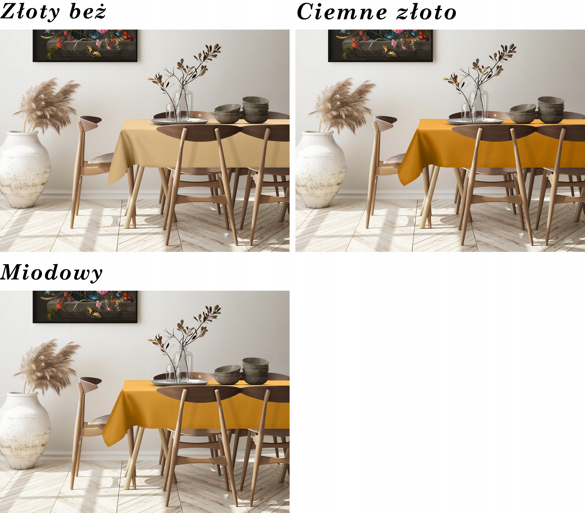 OBRUS PLAMOODPORNY - 4 SEASONS - KOLORY 150X420 CM Długość 420 cm