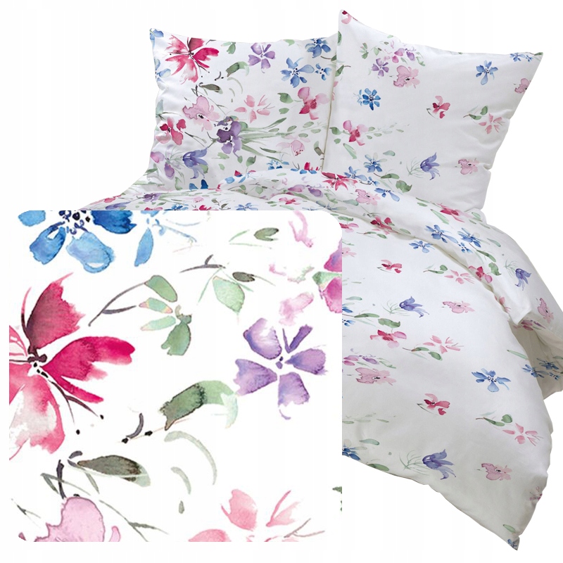 

Pościel w kolorowe przylaszczki kwiatuszki 160x200