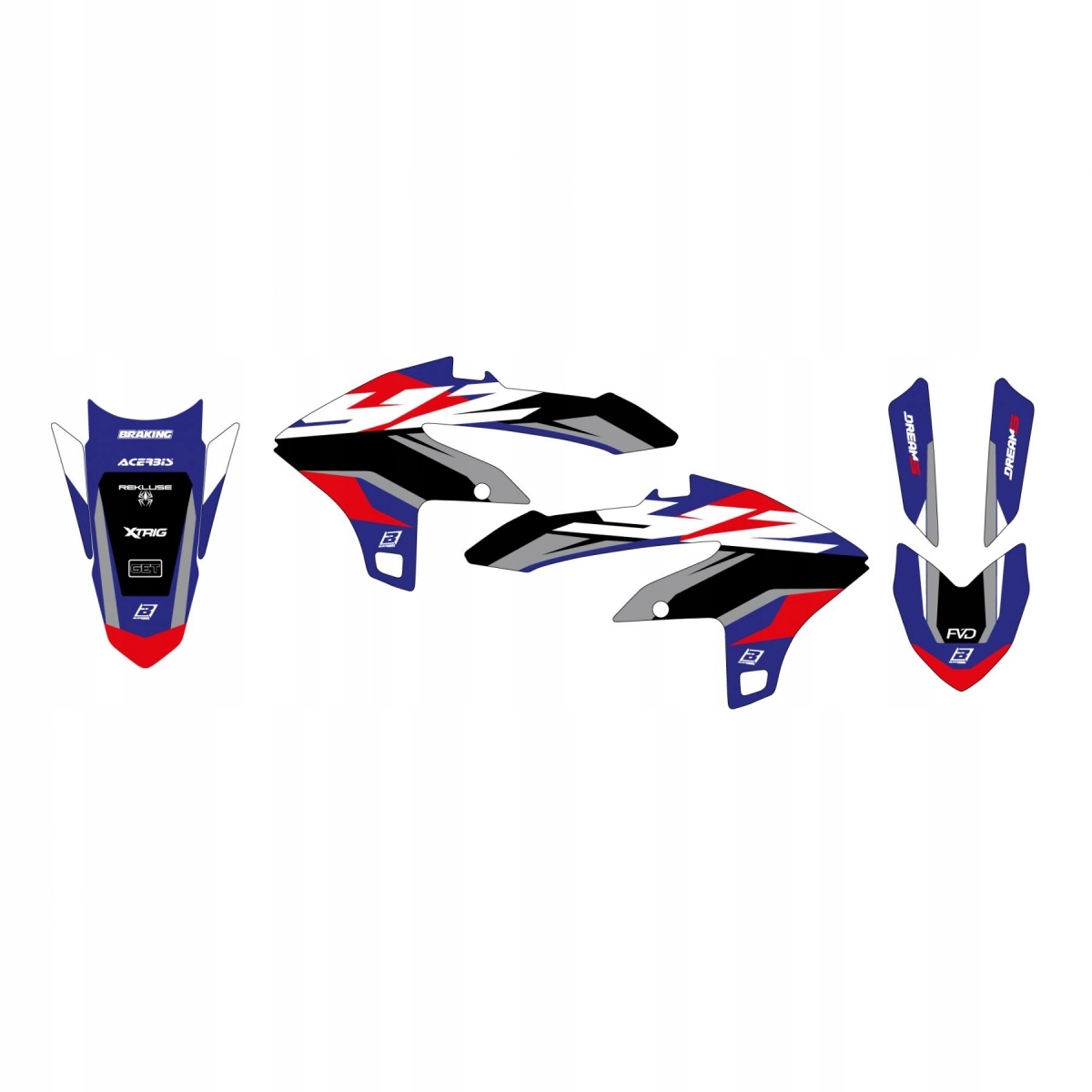 Blackbird Sada Nálepiek (oklein) Yamaha Yz 250F 23-25; Yz 450F 23-25