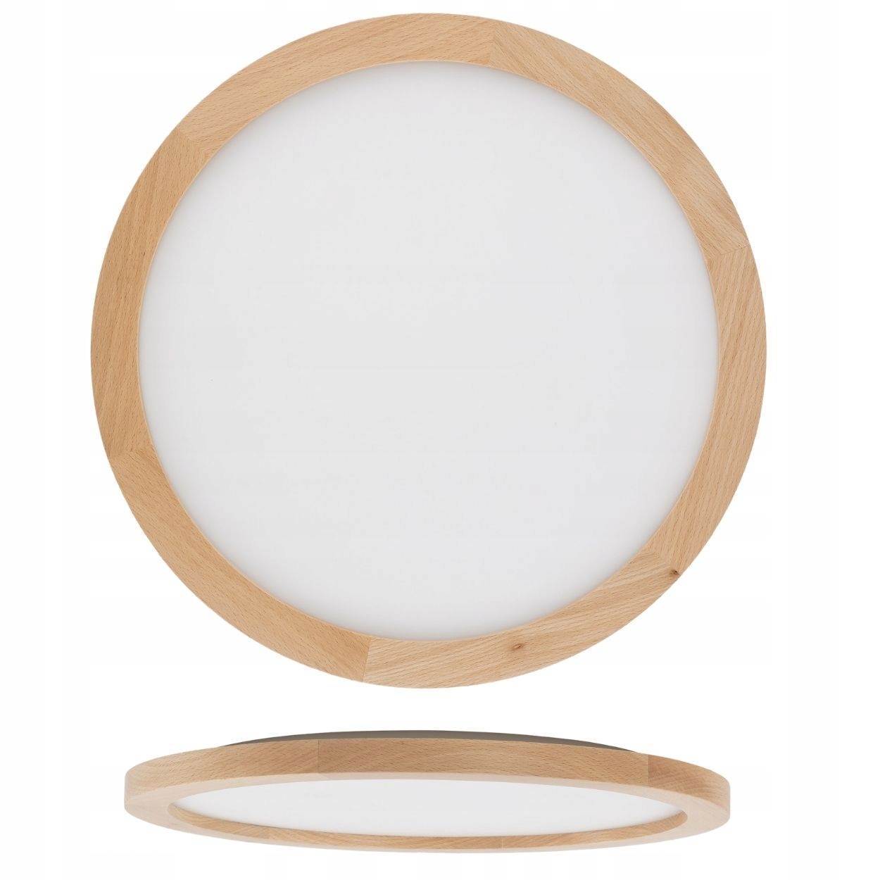 Stropné Svietidlo Led 36W drevený bukový rám 52,5 cm minimalistická lampa