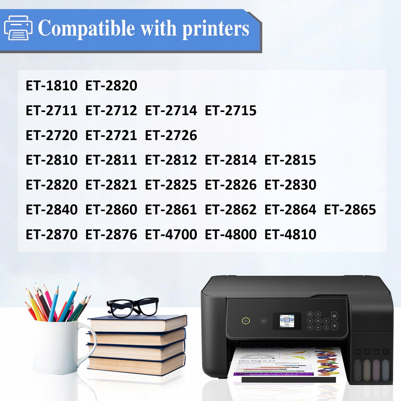 EPSON 104 Tinte Kompatibel Zestaw Tuszy Do Drukarek EcoTank ET-Serii — miniatura 2