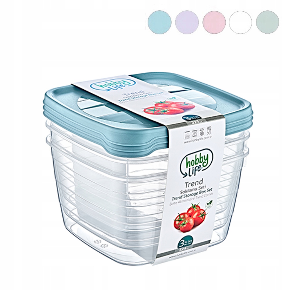 

Zestaw Pojemników Pojemniki 4000ML 3SZT MIX 0977