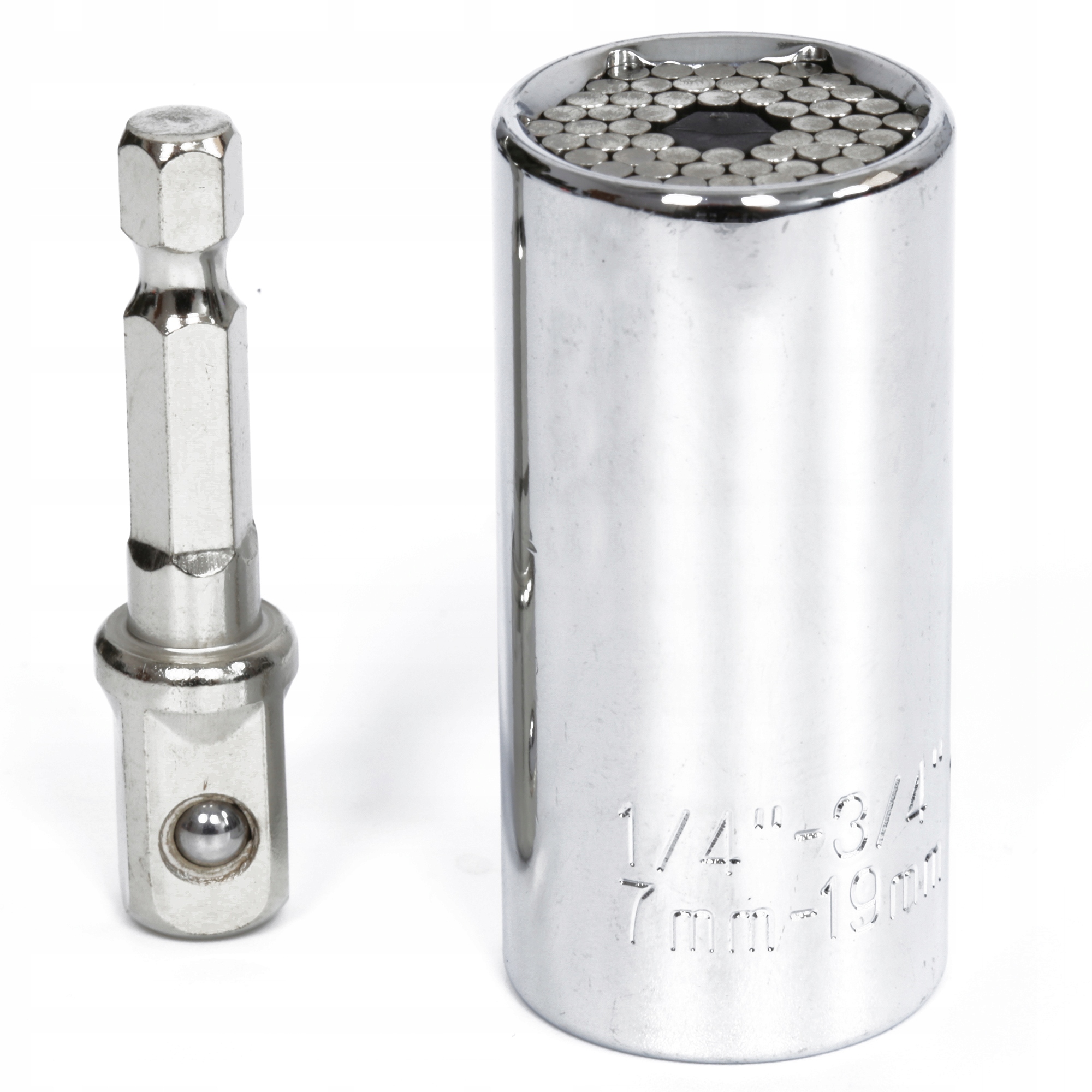 UNIWERSALNA KLUCZ NASADOWY 7-19 mm NASADKA 1/4 3/4 Marka Interlook