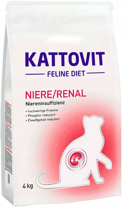 Kattovit Niere Renal dla kota z problemami nerek Sucha Karma 4kg