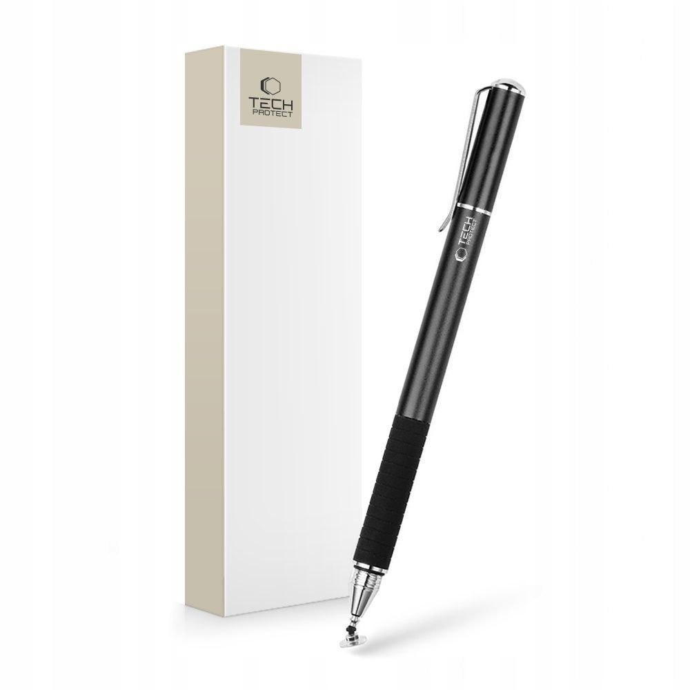 Rysik do ekranów urządzeń dotykowych Stylus czarny Tech-Protect