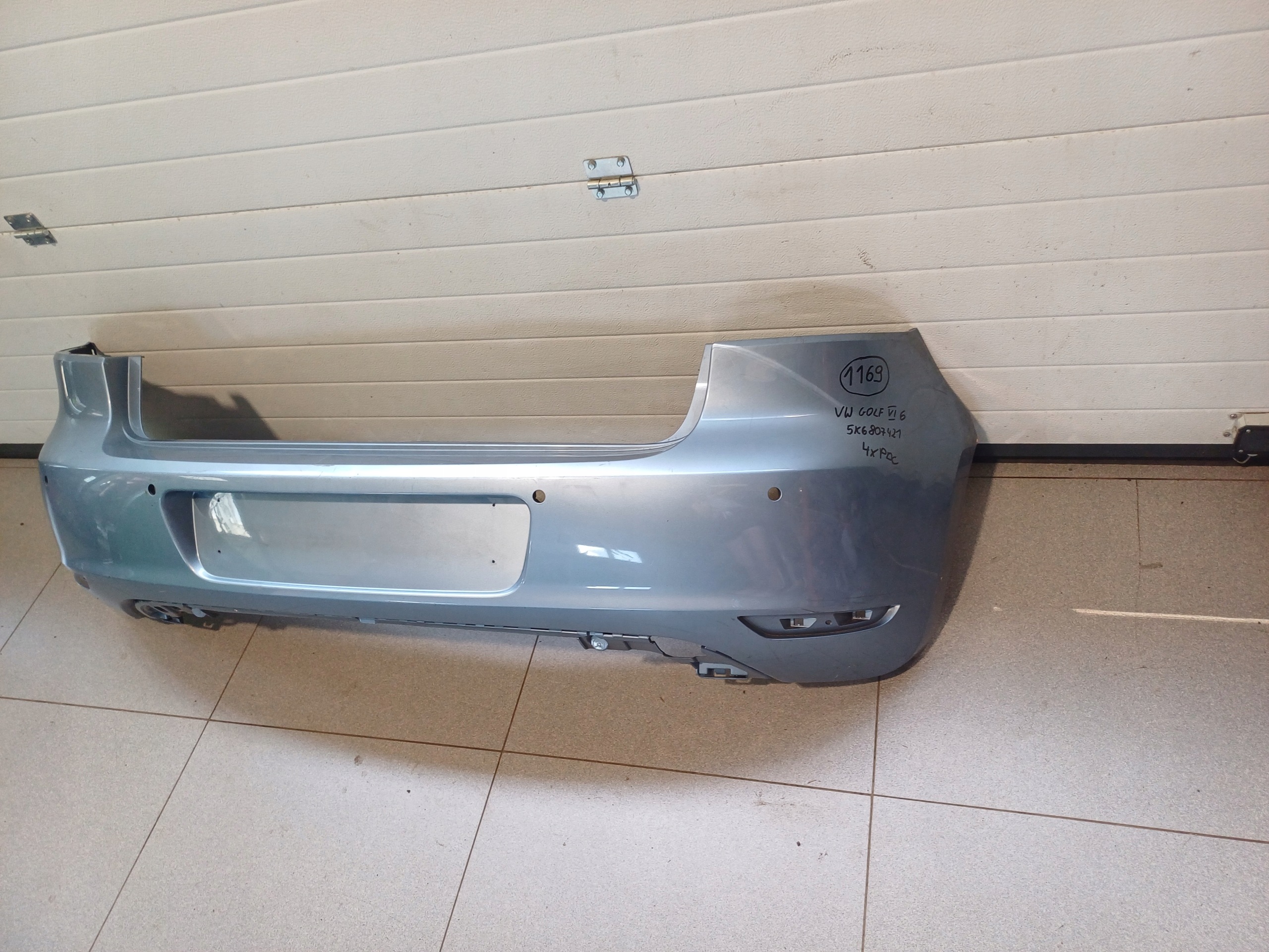 bumper rear part rear VW GOLF VI 6 HB 4 X PDC 5K6807421