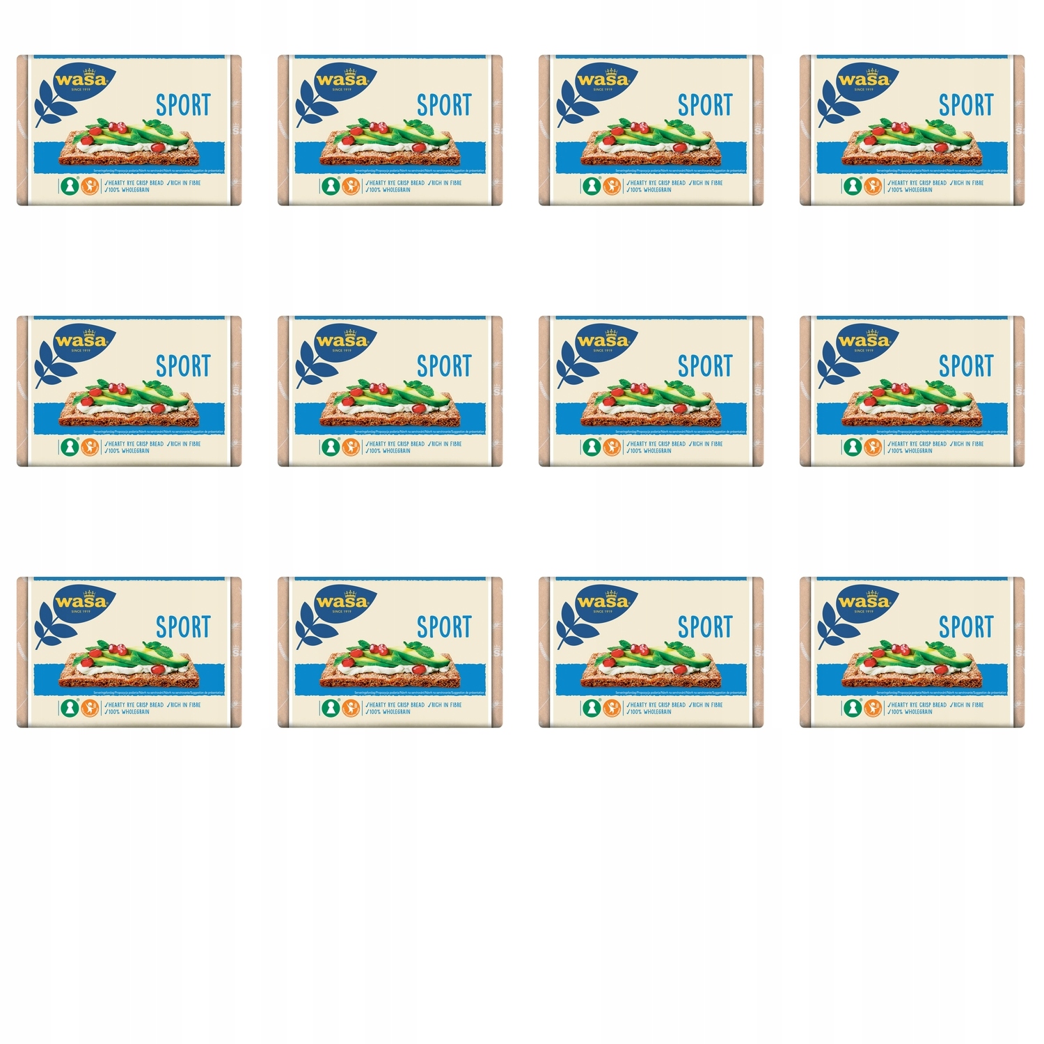 Levně 12 x 275 g Wasa trvanlivé pečivo sport Karton