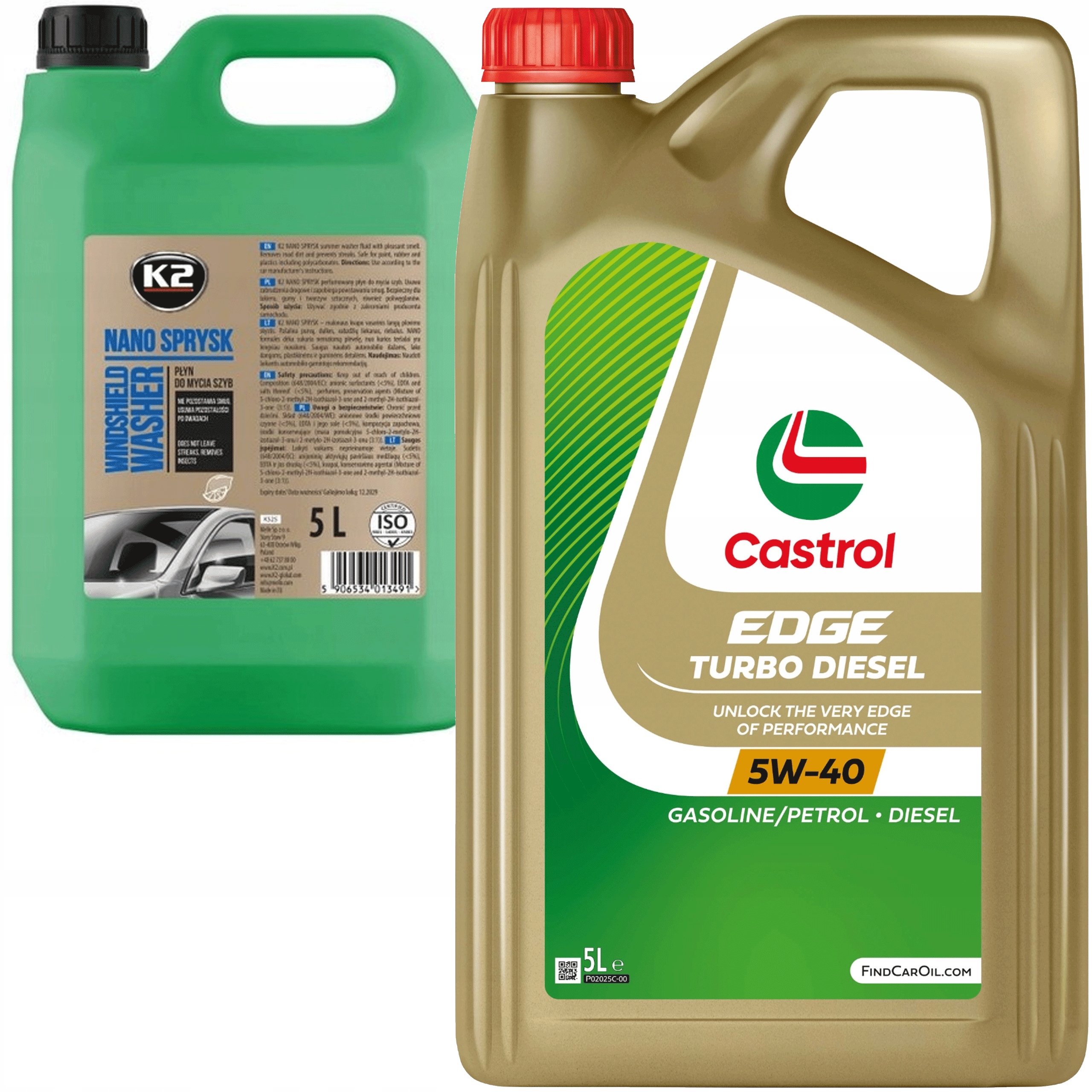 Castrol Edge 5W40 Turbo Diesel 5L K2 Nano sprej