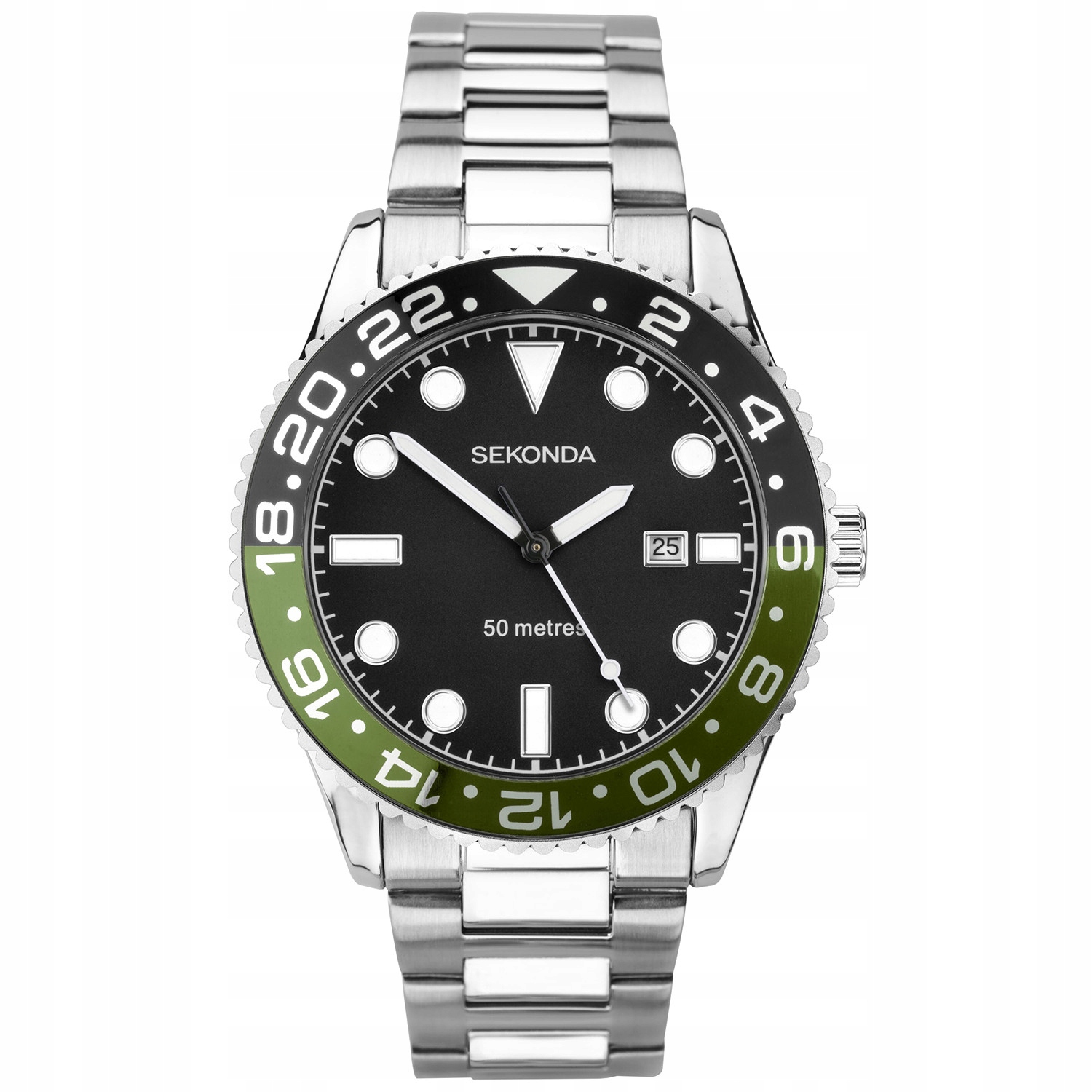 Pánské Hodinky Sekonda 30197 stříbrný náramek