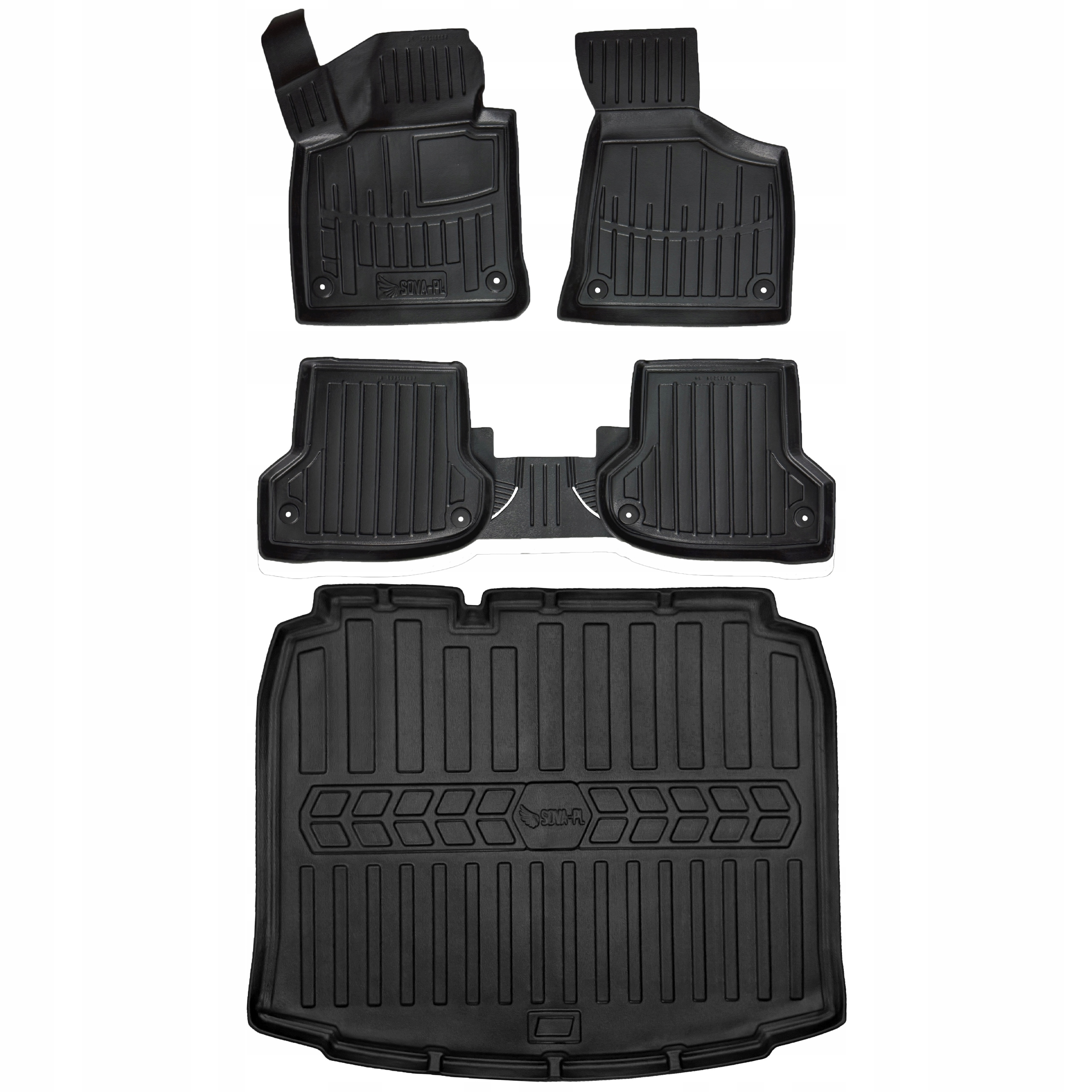 Gumowy zestaw dywaniki i mata Audi A3 8P (2003-2013) hatchback