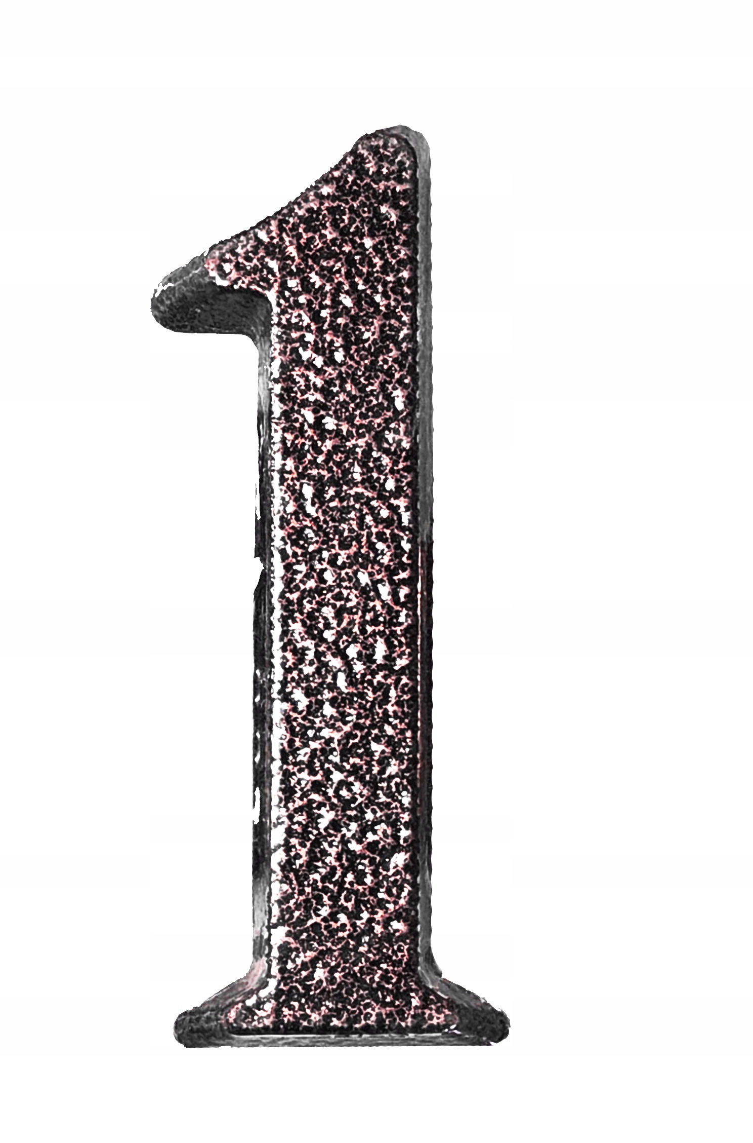 CYFRA 1 ANTYK 10 CM MIEDŹ ALUMINIUM
