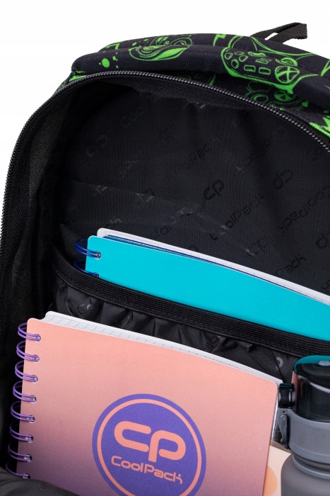 PLECAK SZKOLNY JERRY 21L GAME NIGHT BLACK NEON 1kl Bohater / Bajka brak