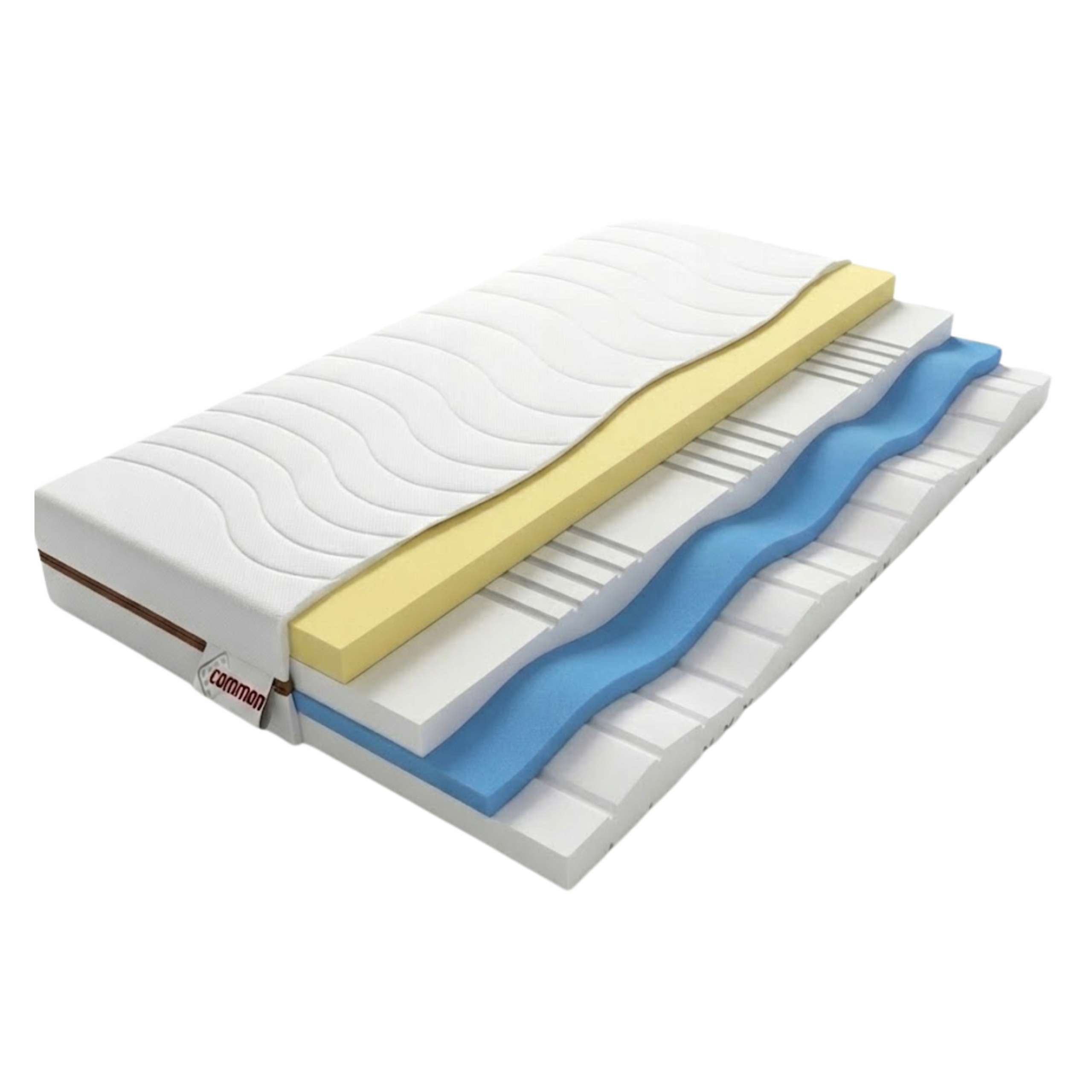 Materac 140x200 Piankowy H3 Faber 20cm 7 Strefowy Dwustronny Memory Visco