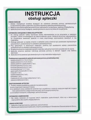 

Instrukcja 27 Bhp Instrukcja Obsługi Apteczki