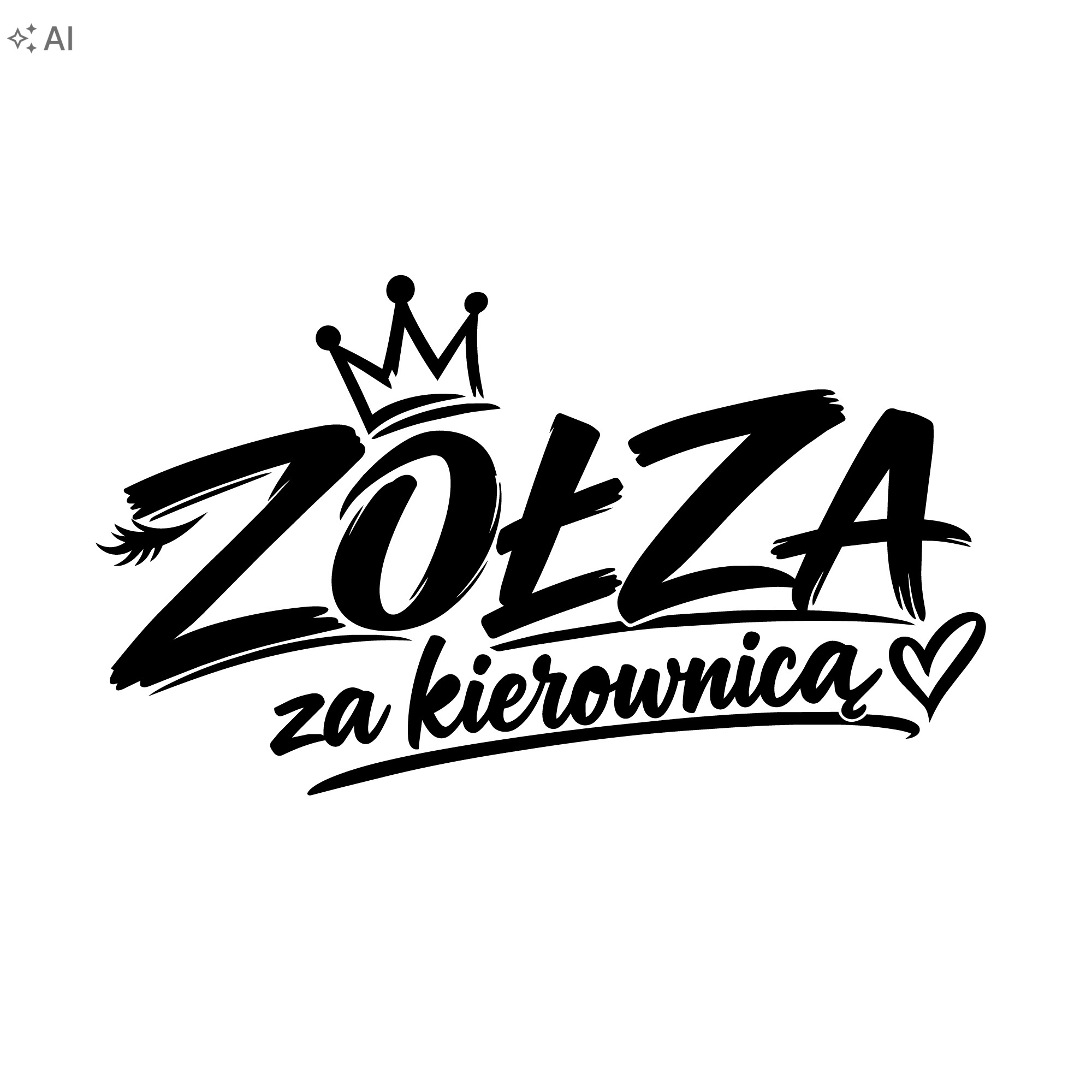 Naklejka „zołza Za Kierownicą” – Zabawny Dodatek Do Samochodu