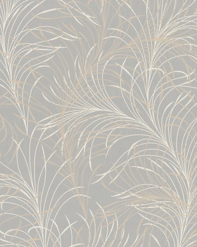 Tmavě béžová abstraktní tapeta s krémově bílým vzorem tapety do obývacího pokoje