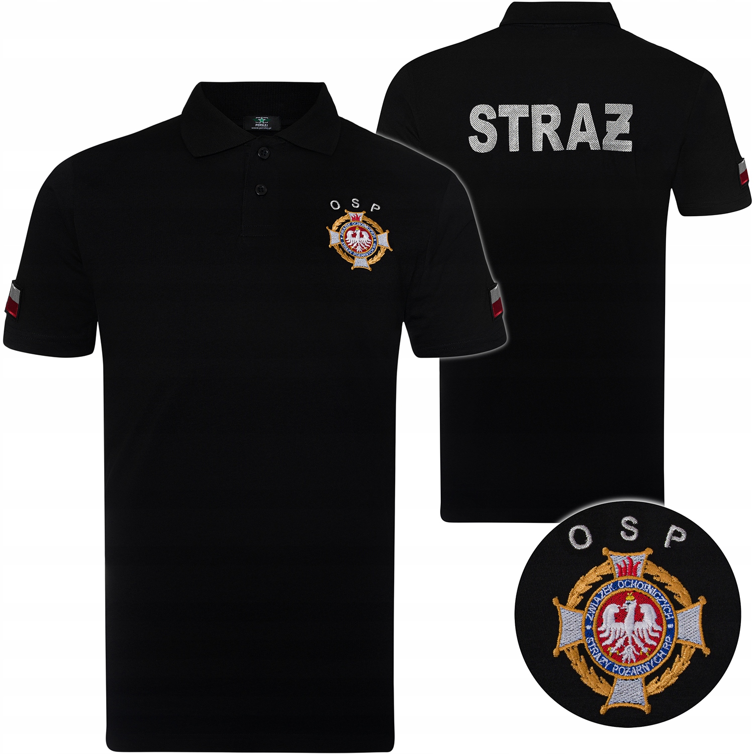 

Koszulka Polo Strażacka Straż Zosp Osp haft r. XL