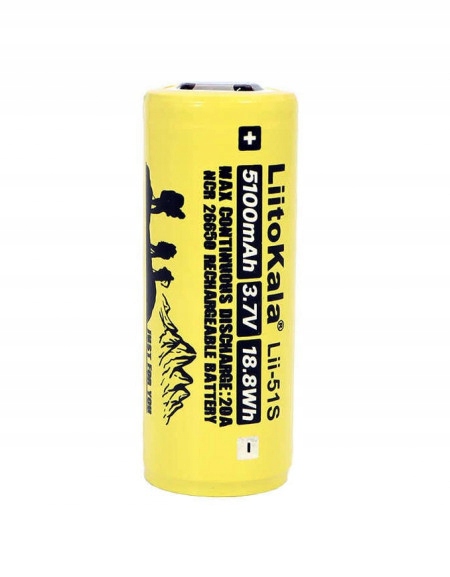 

Ogniwo 26650 Li-Ion LiitoKala Lii-51S 5100mAh 3.7V