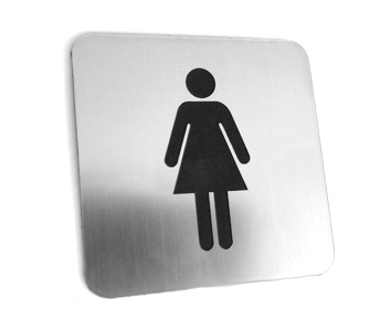 TABLICZKA toaleta WC 10x10 cm emblemat GRAWER znak