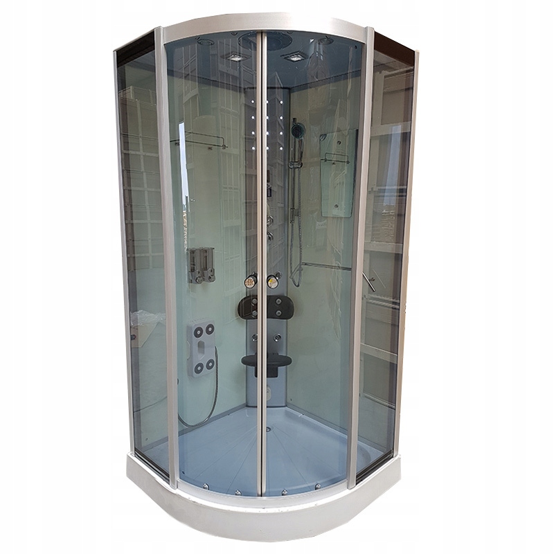 KABINA PRYSZNICOWA Z HYDROMASAŻEM WSH7118W 100x100 CM Szerokość 100 cm