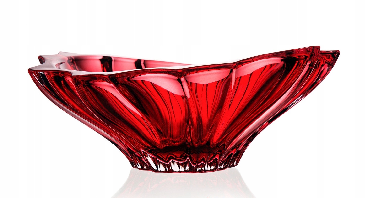 Aurum Plantica krištáľová misa 33cm Red