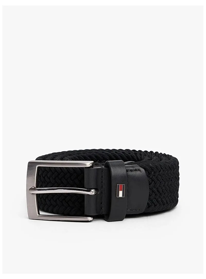 Černý pružný Pásek Tommy Hilfiger AM0AM13824 Bds 90