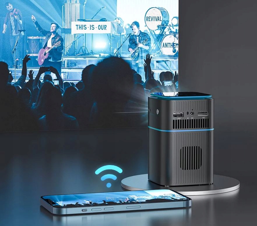 PROJEKTOR KINOWY GIER GRACZA DLP BT4.2 WiFi 5G Żywotność lampy w trybie normalnym 10000 h