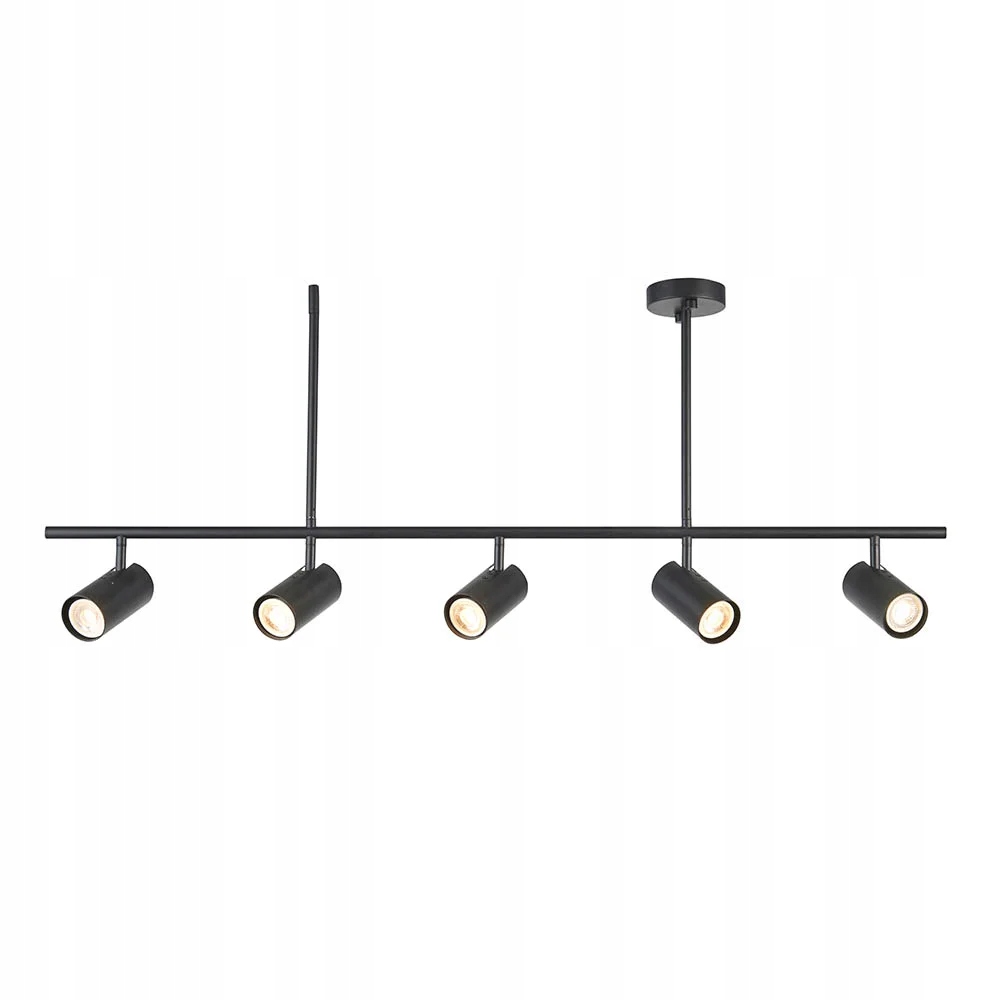 Endon Stropná lampa Loft Čierna Matné pohyblivé reflektory 5xGU10 7W