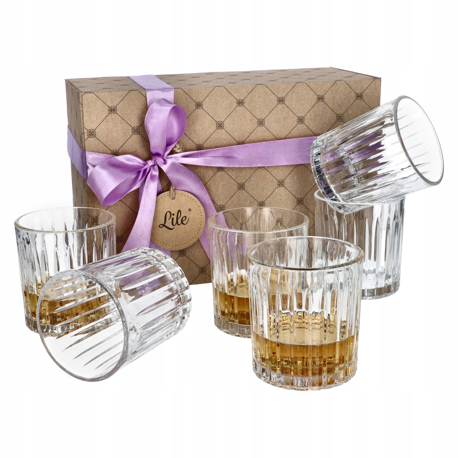 

Szklanki do whisky kryształowe zestaw 6 prezentowy