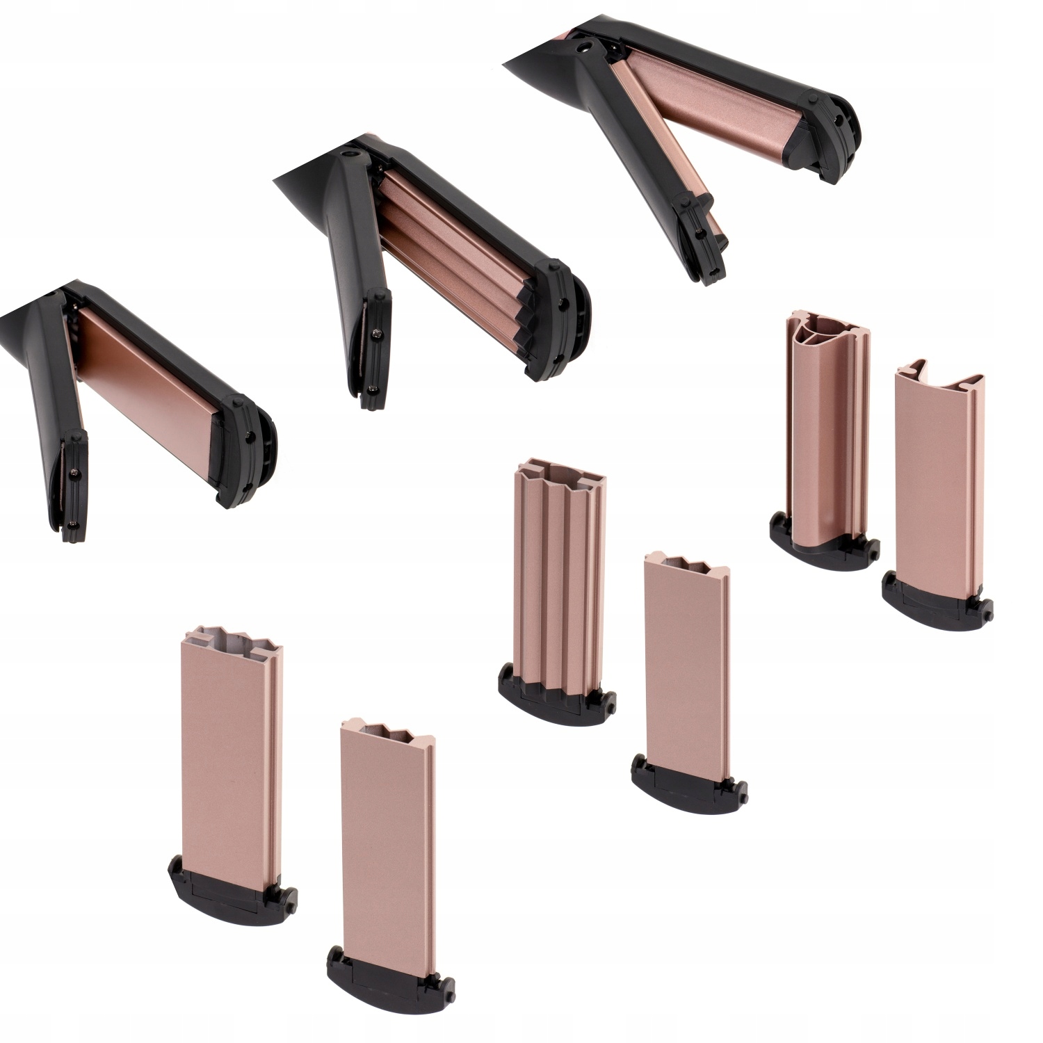 Zestaw do stylizacji włosów 5-w-1 CR 2024 - 1200W, 6 nasadek