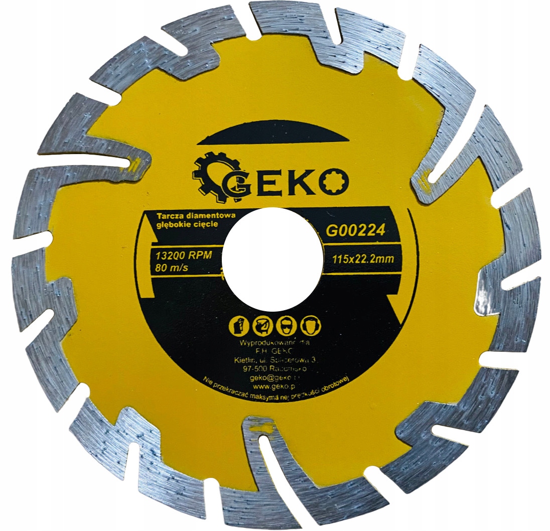 

Tarcza Do Betonu Diamentowa Głębokie Cięcie 115mm