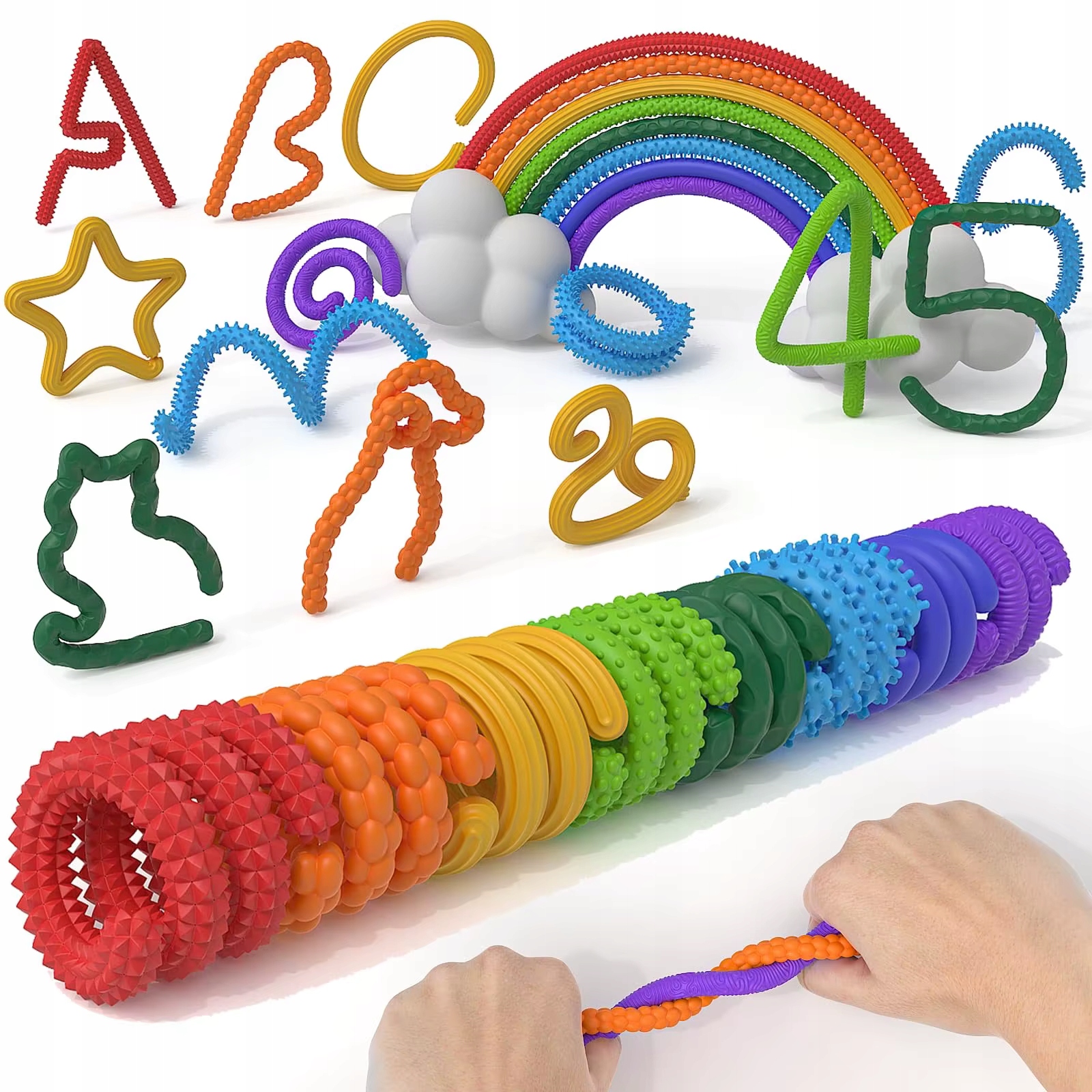 ÉRZÉKSZERVI STRESSZOLDÓ PÁLCIKÁK 8db RELAX AUTIZMUS ADHD SI FIDGET STICKS