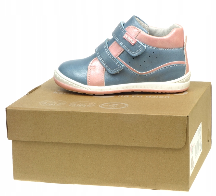 Trzewiki Półbuty WOJTYŁKO za Kostkę Rzepy Skóra 30 Marka Wojtyłko