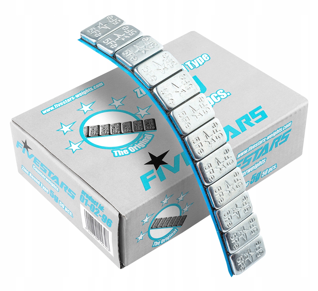 

Ciężarki klejone do felg kół ocynkowane 12x5g