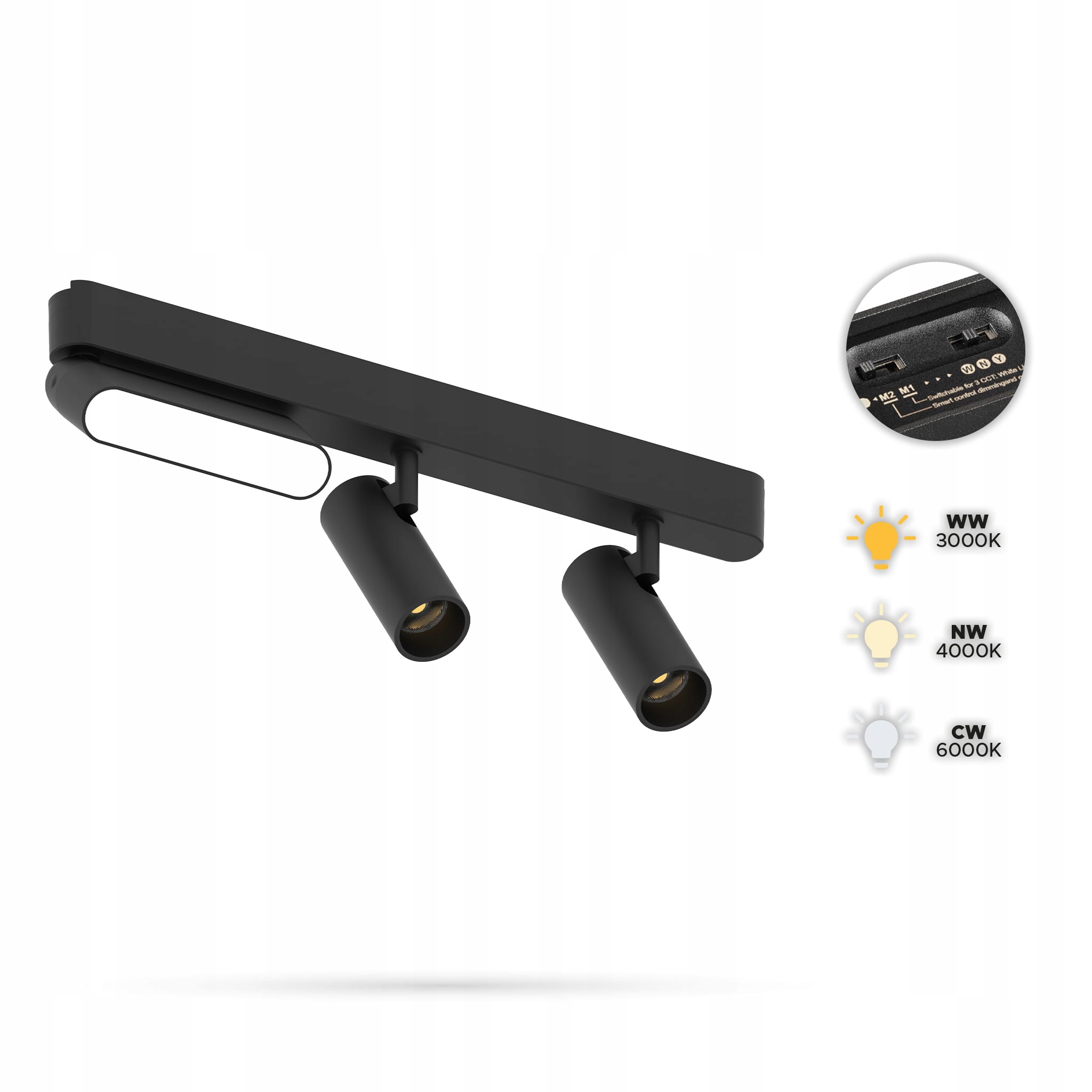 Reflektor Flood-Trackx2 6Wx3 6FL33 Slim Track FiberFLEX 24VDC 3CCT 3/4/6K