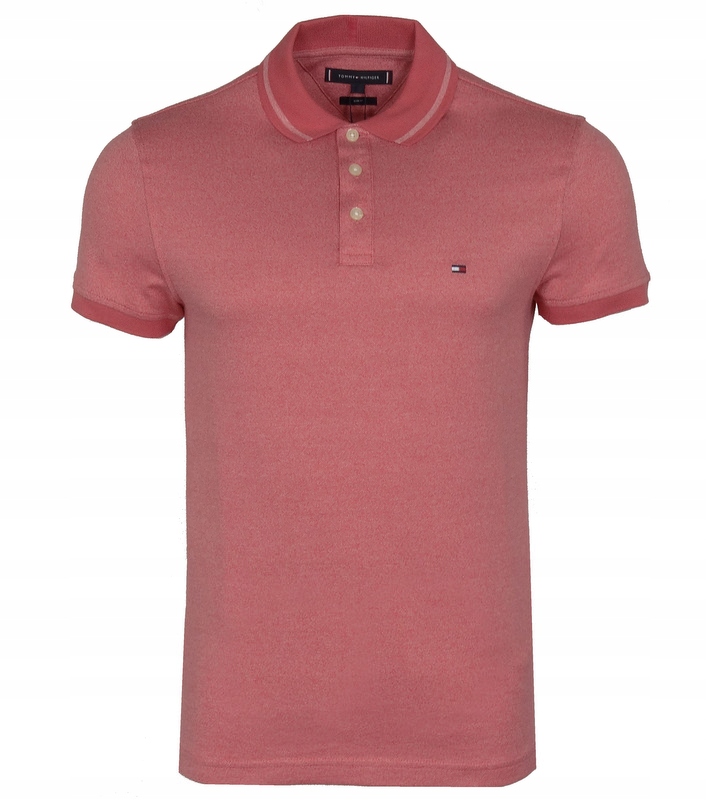 Tommy Hilfiger pánské polo, Slim, růžové, Xs
