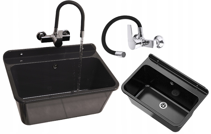 Sada černá Baterie Dřezová Ekonomická Komora technická Large