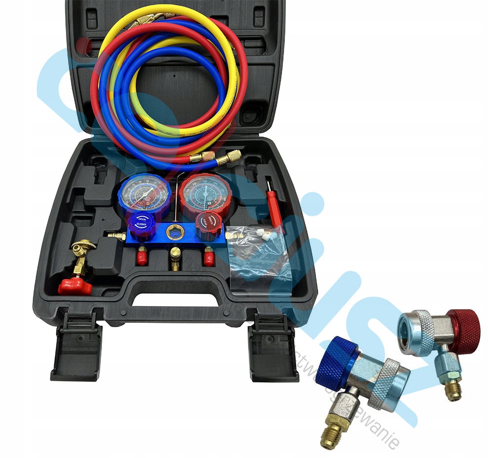 Манометри + швидкороз'ємні муфти R134a-повний комплект
