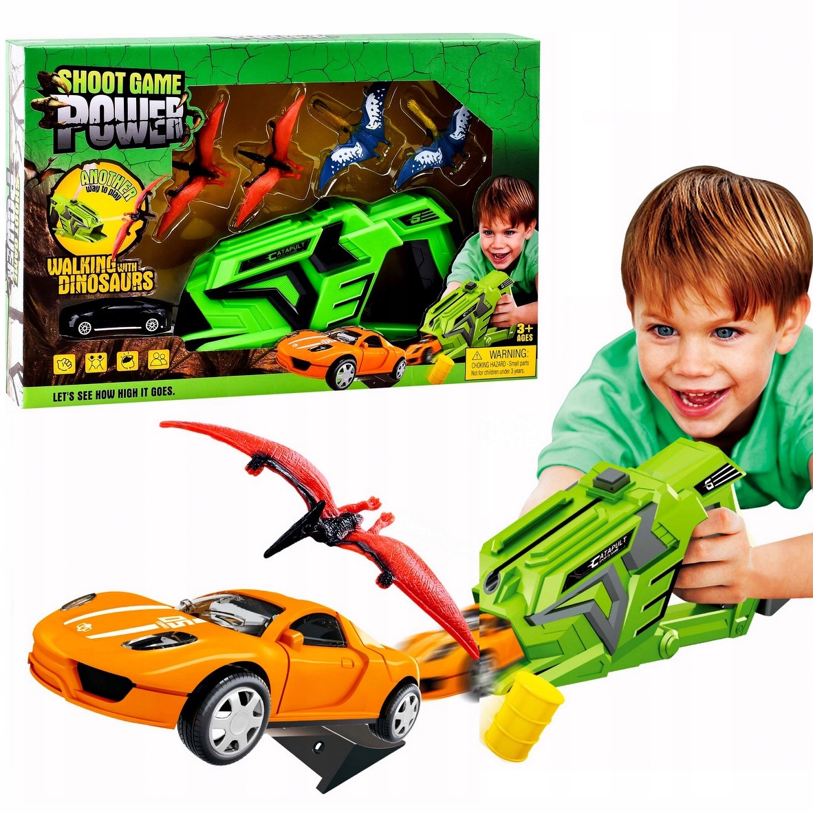 

Wyrzutnia Karabin Z Wyrzutnią Dinozaurów Aut 2w1